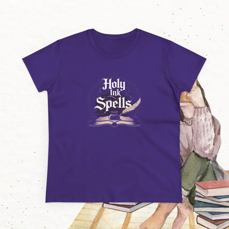 Holy Ink Spells Women Cotton Tshirt 13
