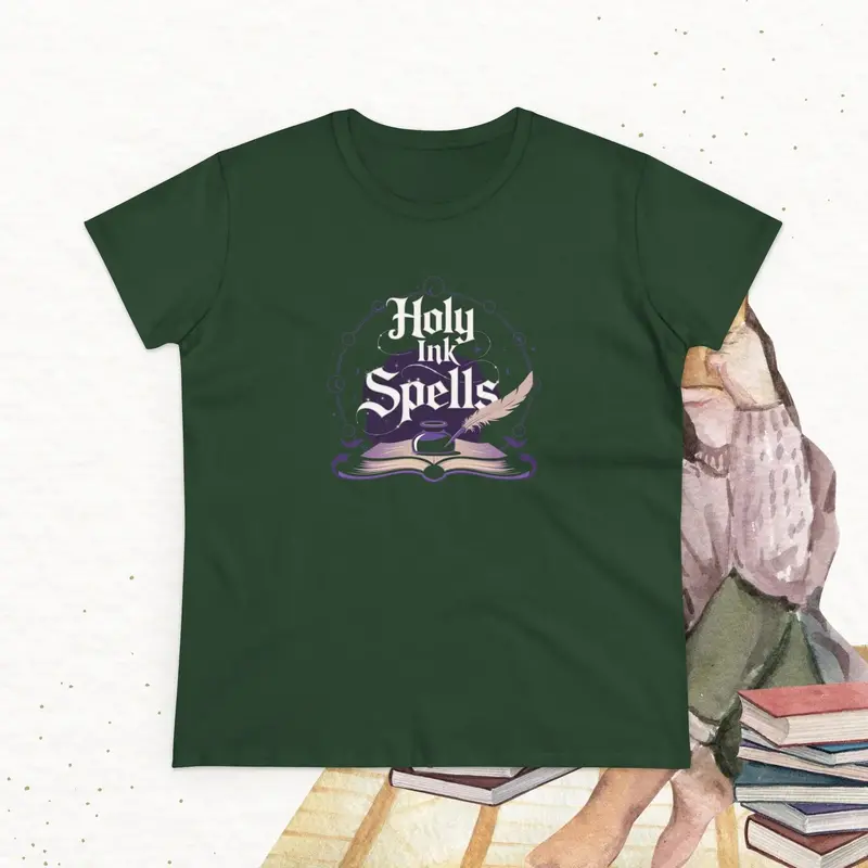 Holy Ink Spells Women Cotton Tshirt 15