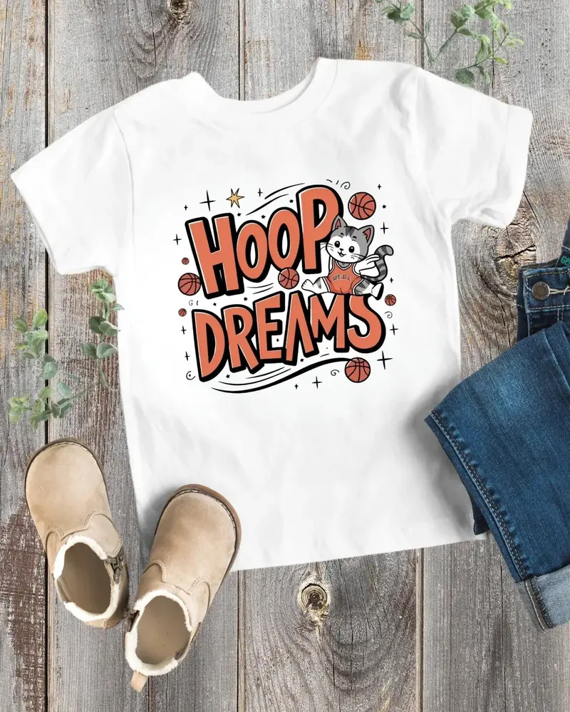 Hoops Dream Toddler Cotton T-Shirt 1