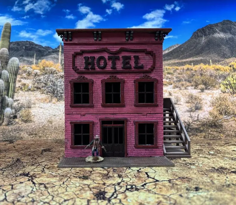 Hotel Brothel 28Mm Terrain Wild West Western 1