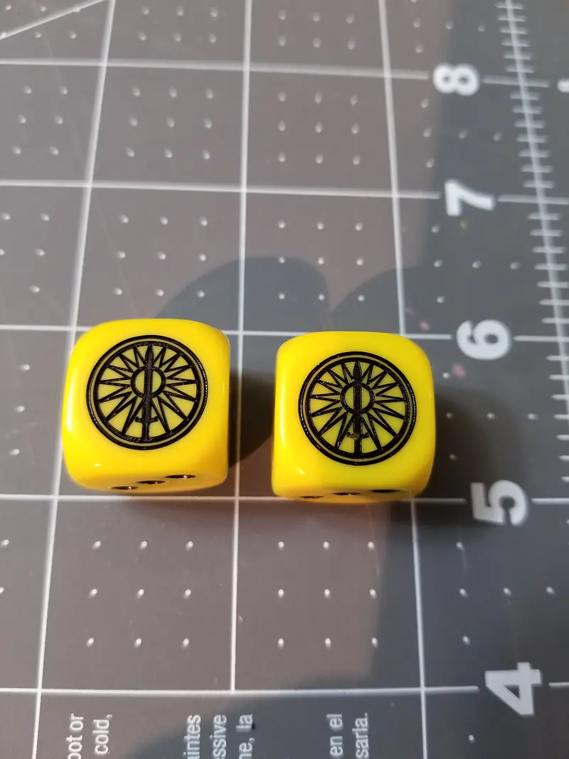 House Davion Large Dice Set- Federated Suns 1