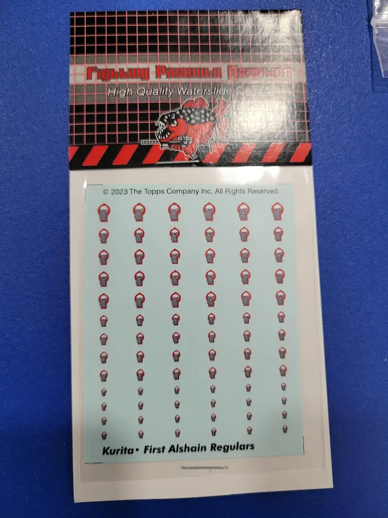 House Kurita- 1St Alshain Regulars Decals 1