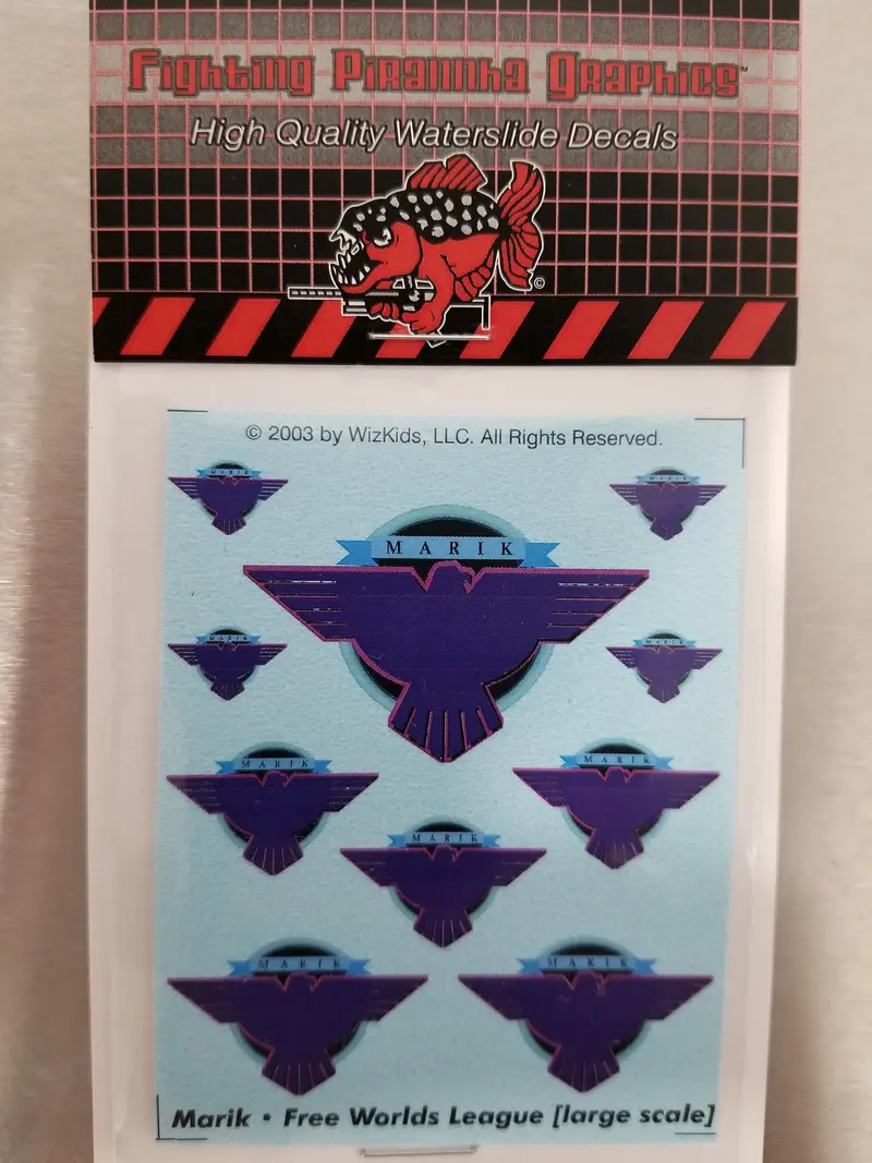 House Marik - Free Worlds League Decals- Large Scale 1