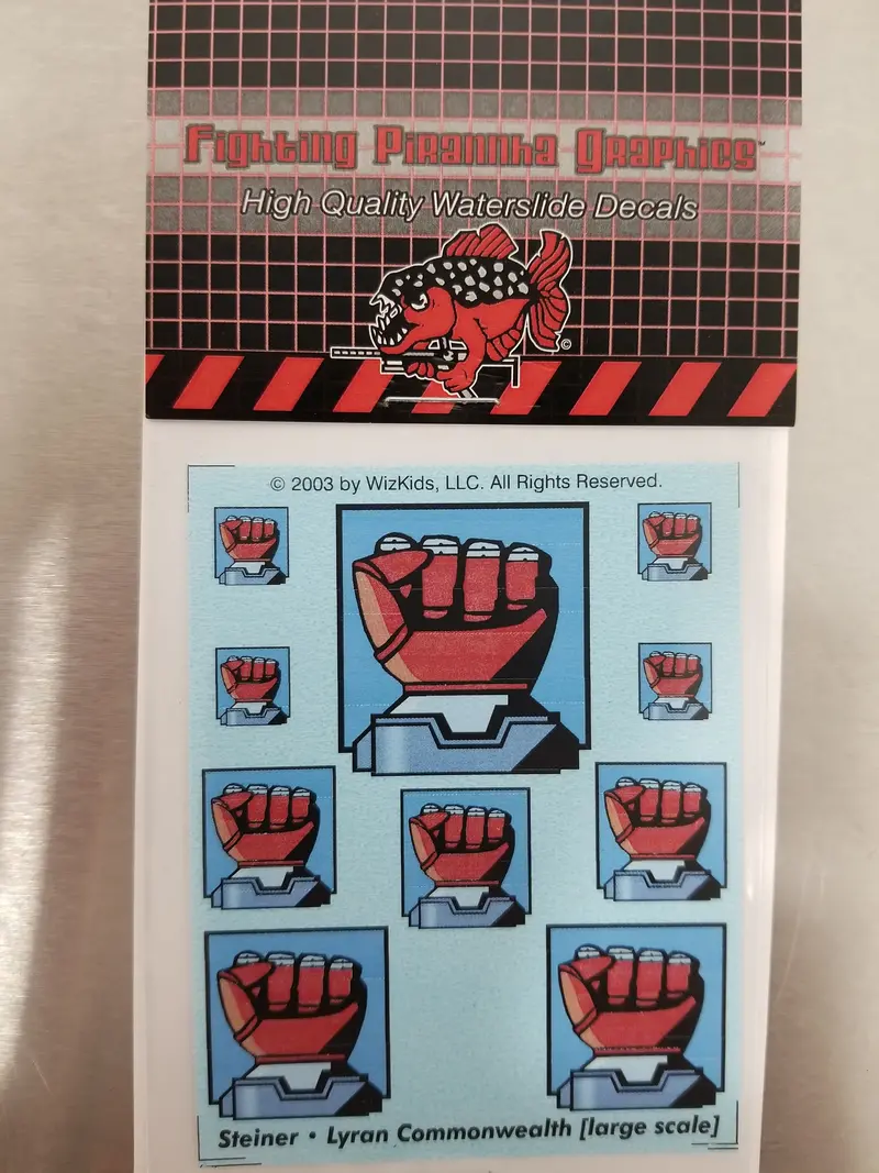 House Steiner - Lyran Commonwealth Decals- Large Scale 1