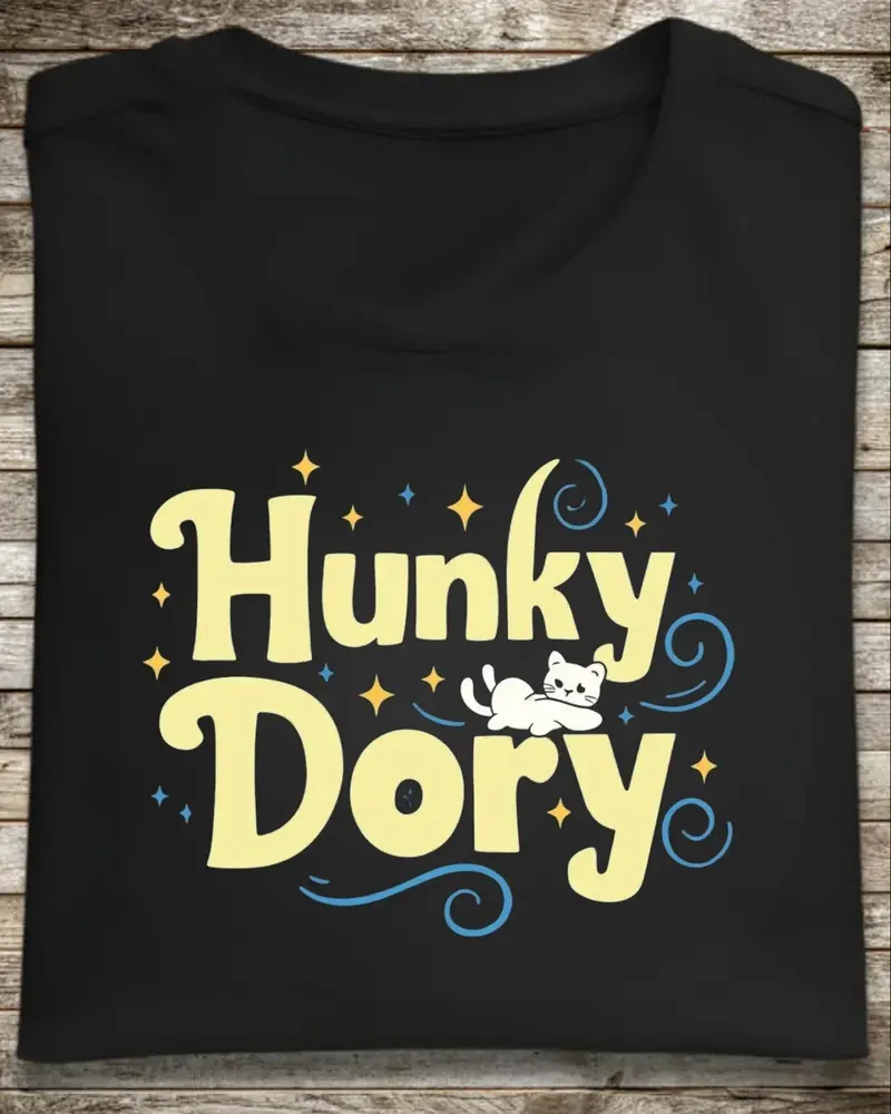 Hunky Dory Idiom Cotton T-Shirt 1