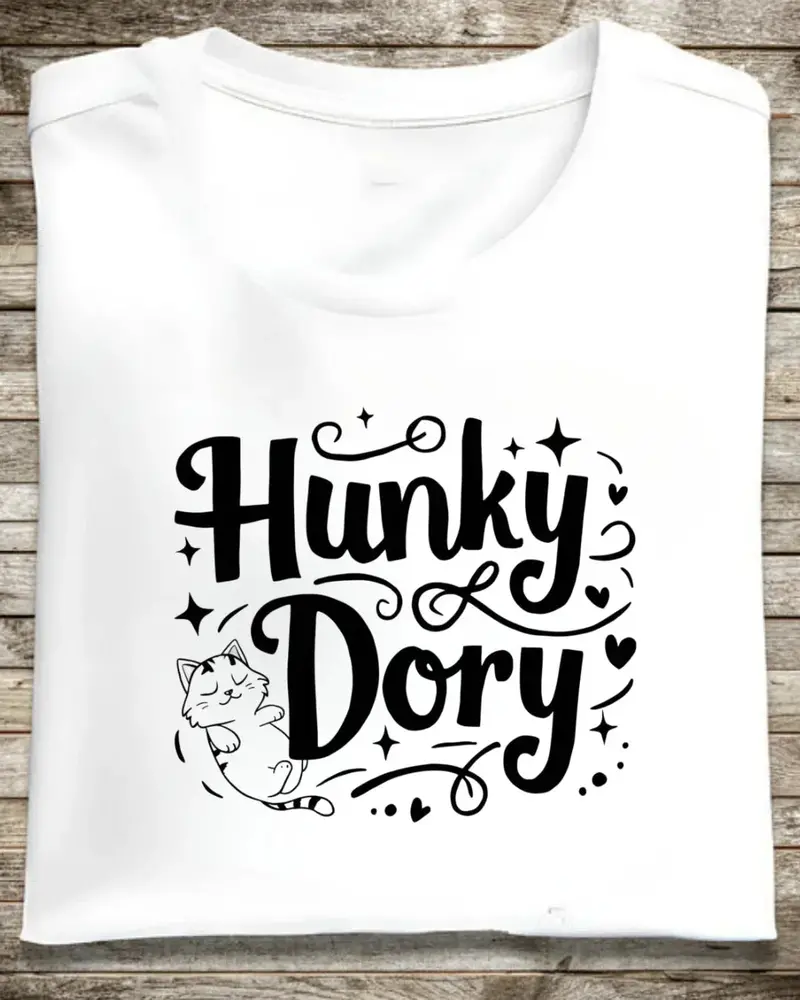 Hunky Dory Idiom Cotton T-Shirt 1