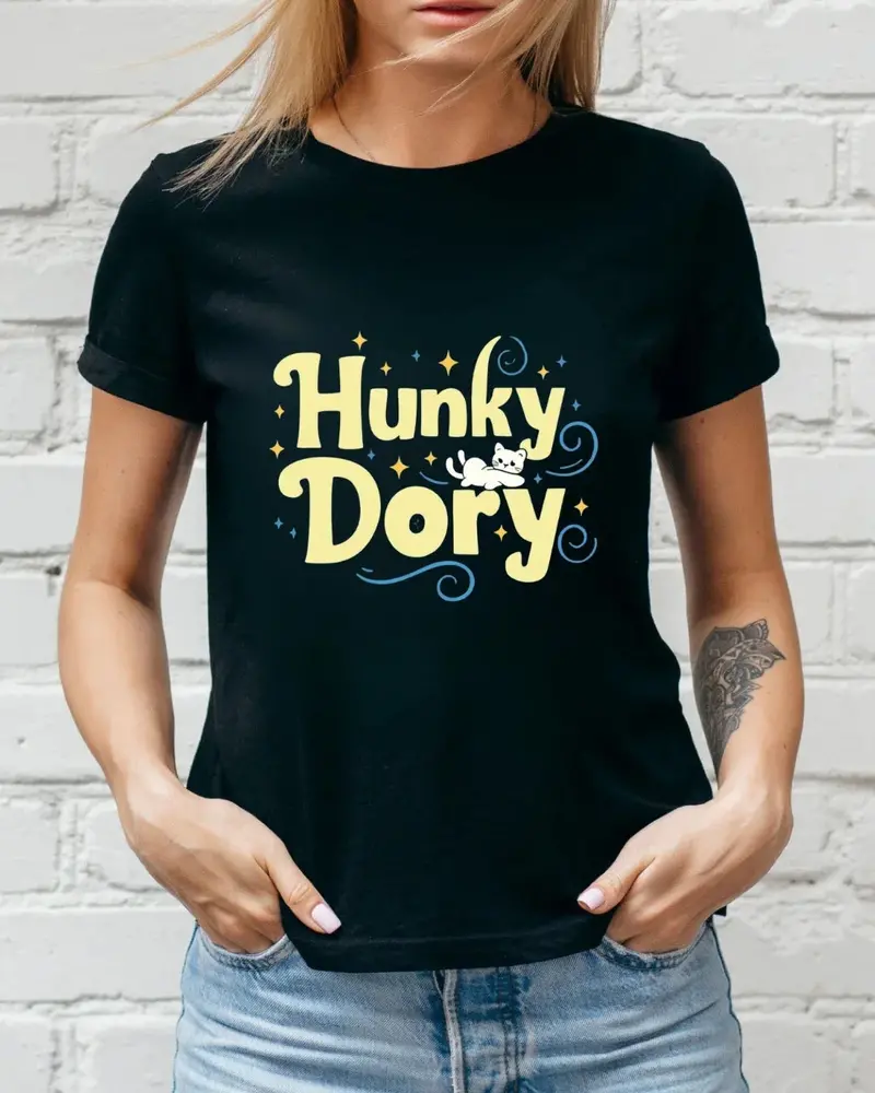 Hunky Dory Idiom Cotton T-Shirt 3