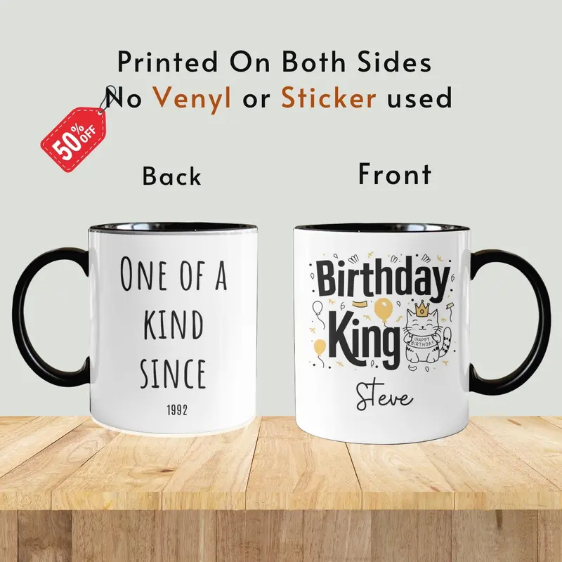 Husband Gift, Husband Mug, Personalised Name Cat Mug, Cute Valentines Day Gift For Him, Best Hubby Coffee Funny Anniversary Fathers Day Gift 6