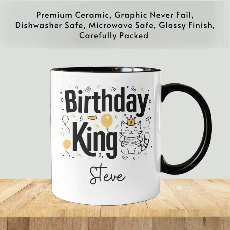 Husband Gift, Husband Mug, Personalised Name Cat Mug, Cute Valentines Day Gift For Him, Best Hubby Coffee Funny Anniversary Fathers Day Gift 9