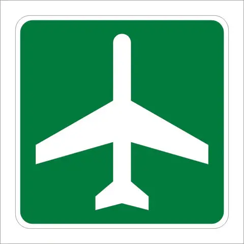 I-5 Airport Symbol Sign 1