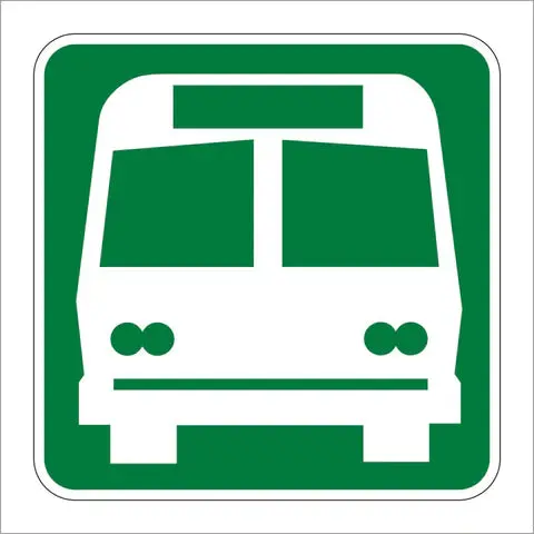 I-6 Bus Station Symbol Sign 1