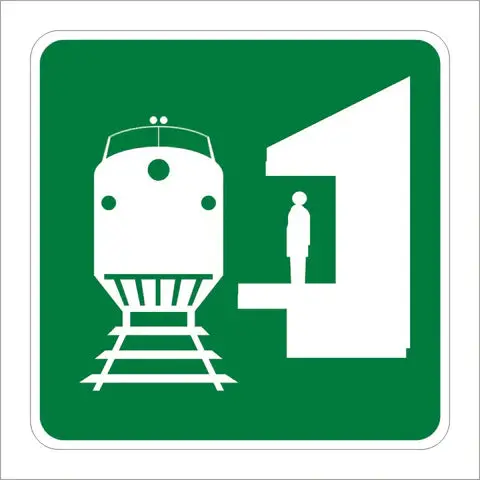 I-7 Train Station Symbol Sign 1