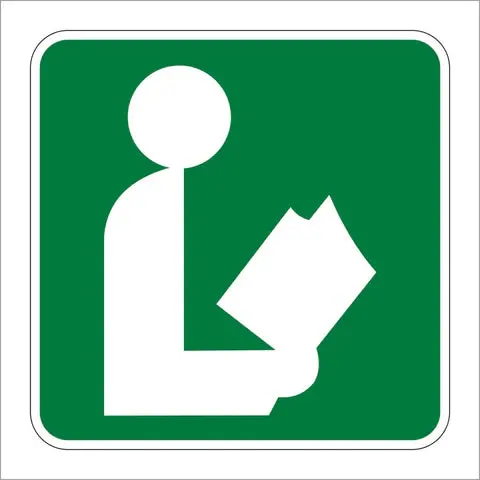 I-8 Library Symbol Sign 1