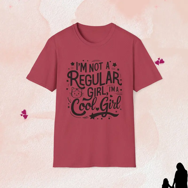 I Am Cool Girl Cotton T-Shirt 15