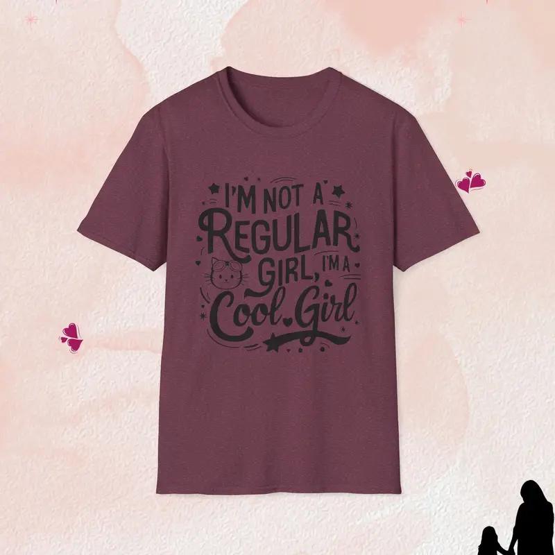 I Am Cool Girl Cotton T-Shirt 16
