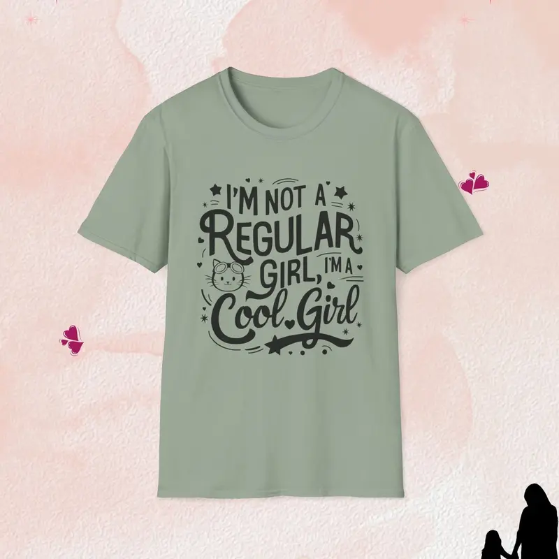 I Am Cool Girl Cotton T-Shirt 17