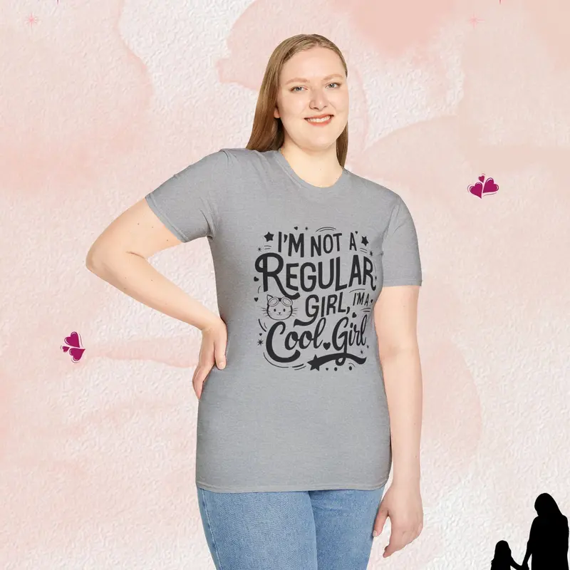 I Am Cool Girl Cotton T-Shirt 18