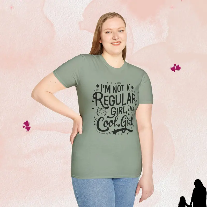 I Am Cool Girl Cotton T-Shirt 20