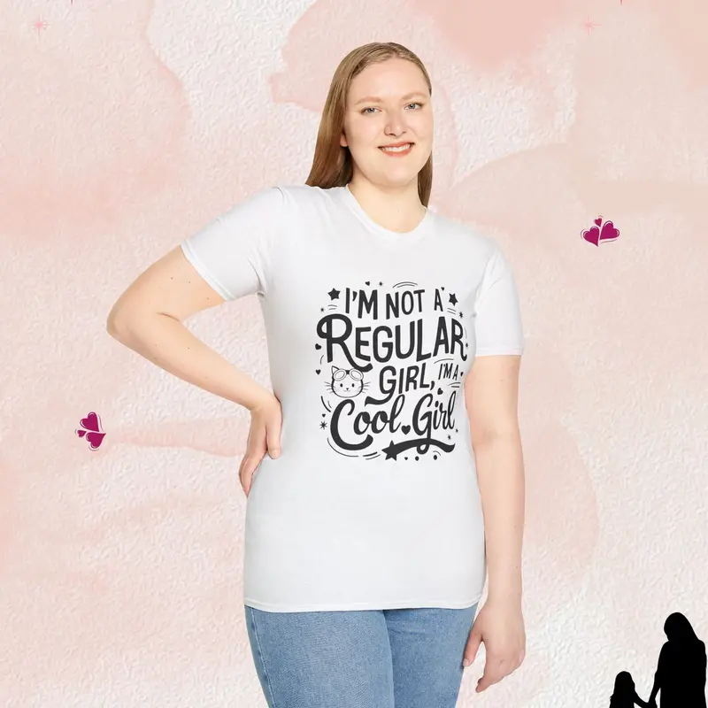 I Am Cool Girl Cotton T-Shirt 23