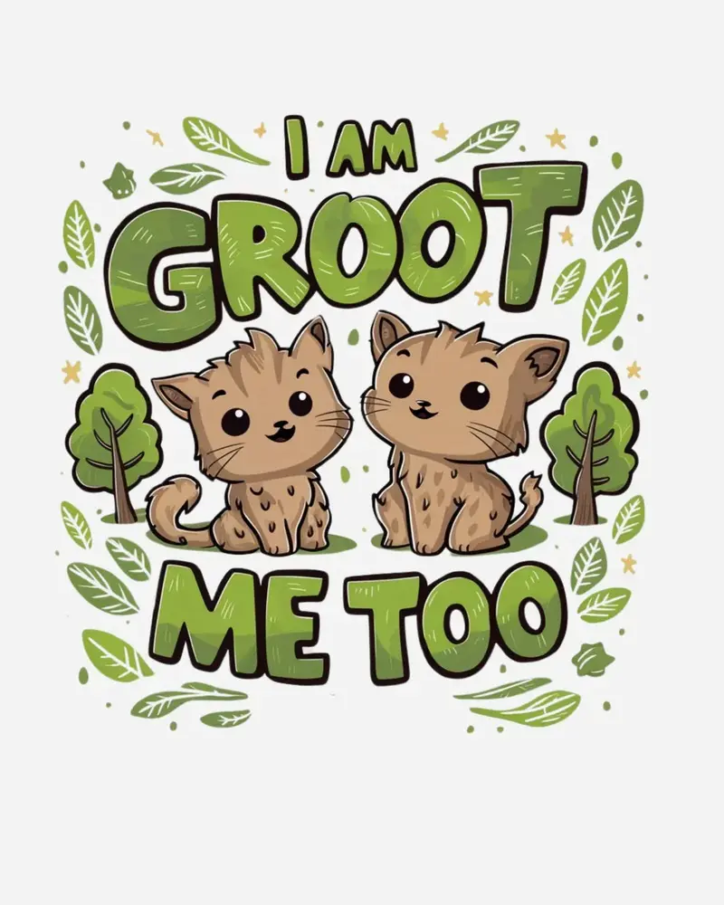 I Am Groot Me Too Cotton T-Shirt 2