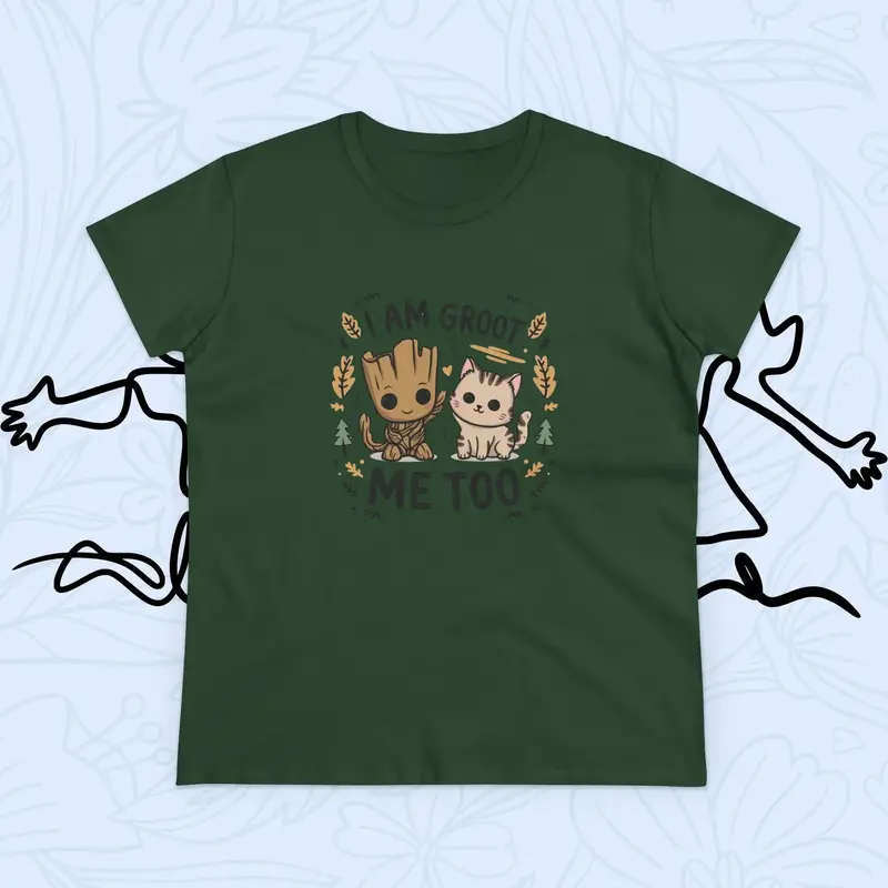I Am Groot Me Too Women Graphic Tshirt 19
