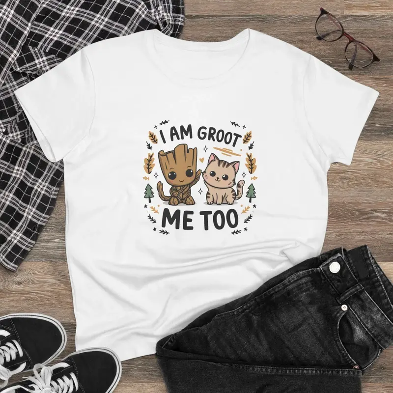 I Am Groot Me Too Women Graphic Tshirt 3