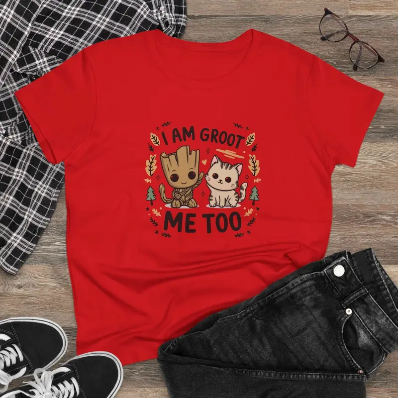 I Am Groot Me Too Women Graphic Tshirt 4