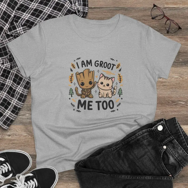 I Am Groot Me Too Women Graphic Tshirt 5