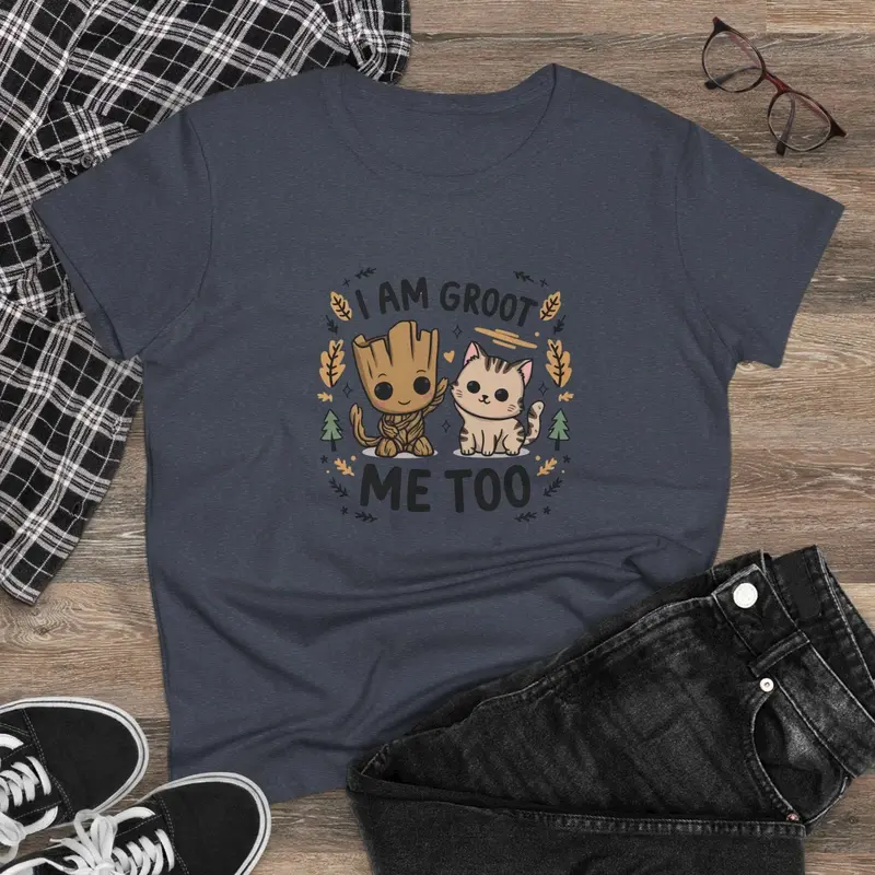 I Am Groot Me Too Women Graphic Tshirt 8