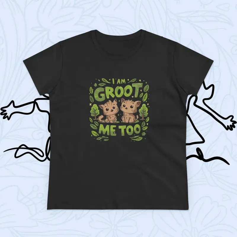 I Am Groot Me Too Women Graphic Tshirts 13