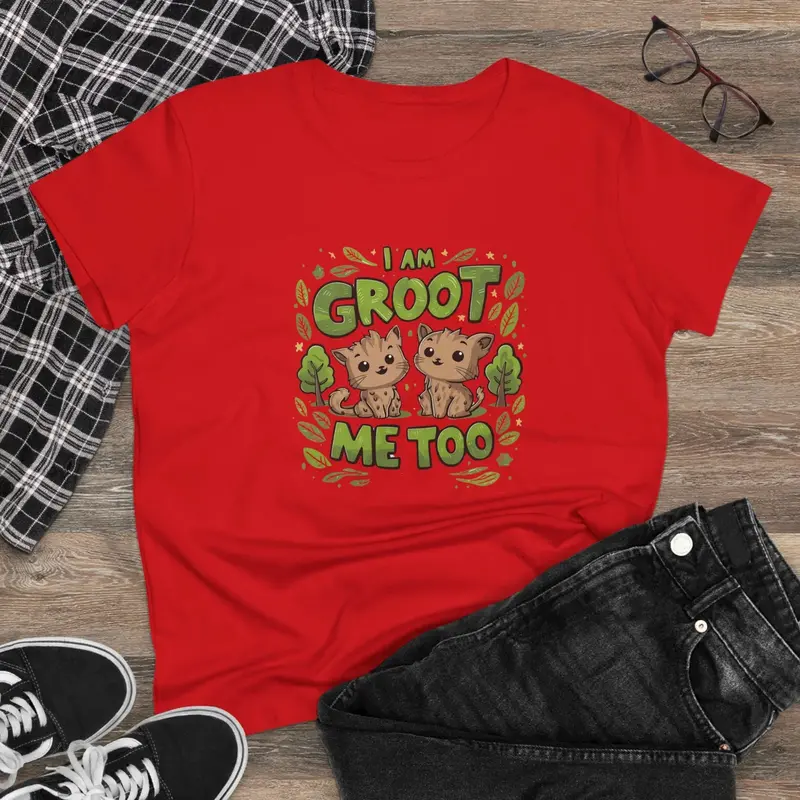 I Am Groot Me Too Women Graphic Tshirts 7