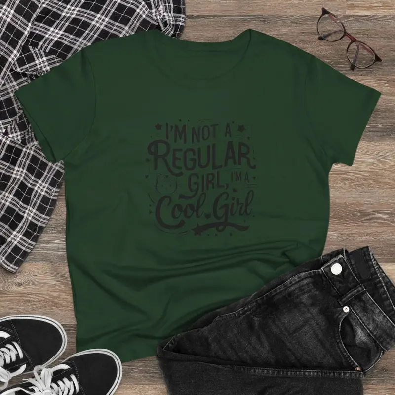 I Am Not Regular Girl Cotton Womens Tees 6