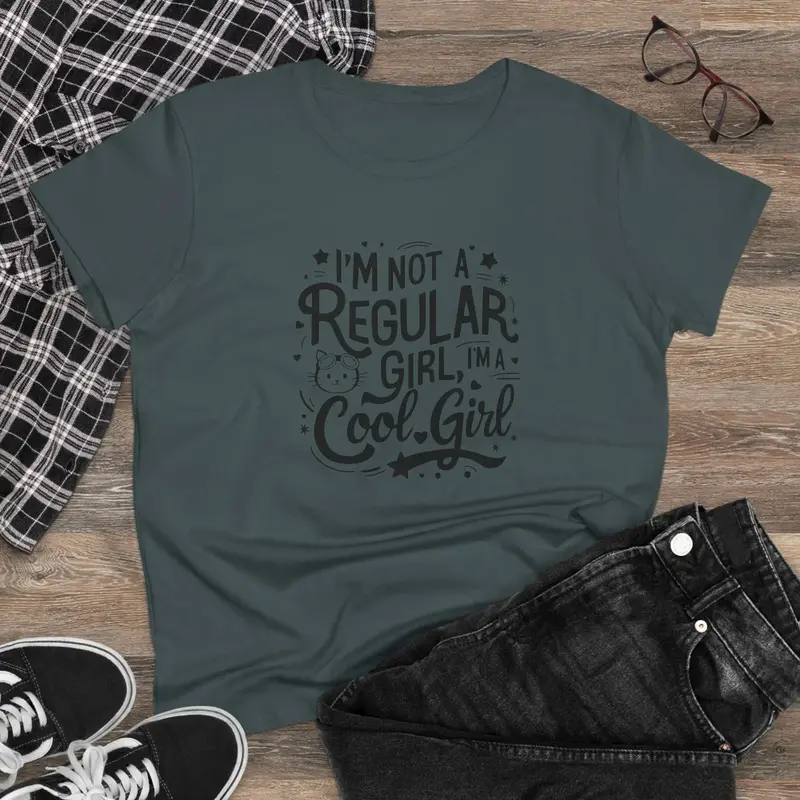 I Am Not Regular Girl Cotton Womens Tees 6