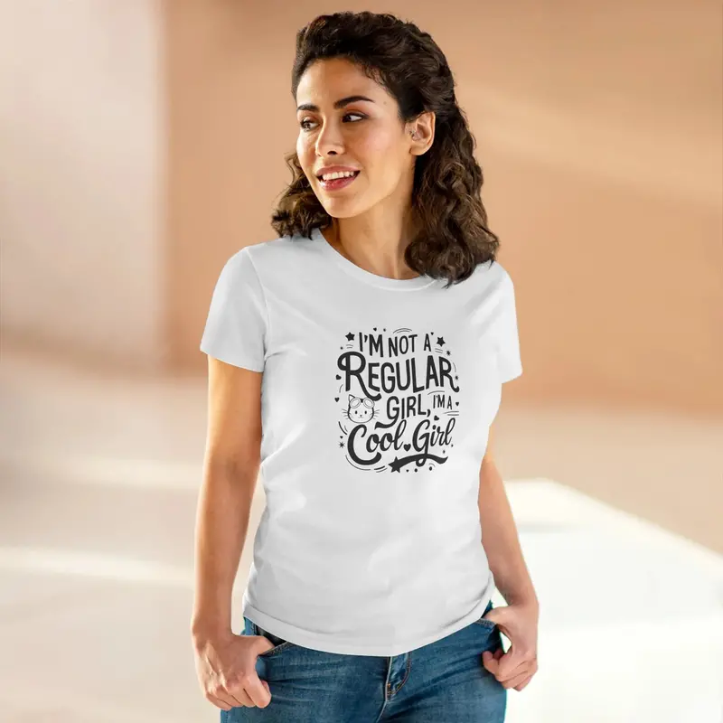 I Am Not Regular Girl Cotton Womens Tees 9