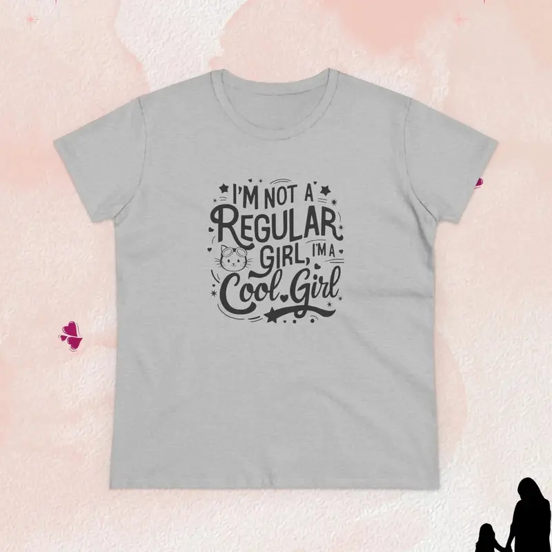 I Am Not Regular Girl I Am Cool Girl Cotton Women Tshirt 11