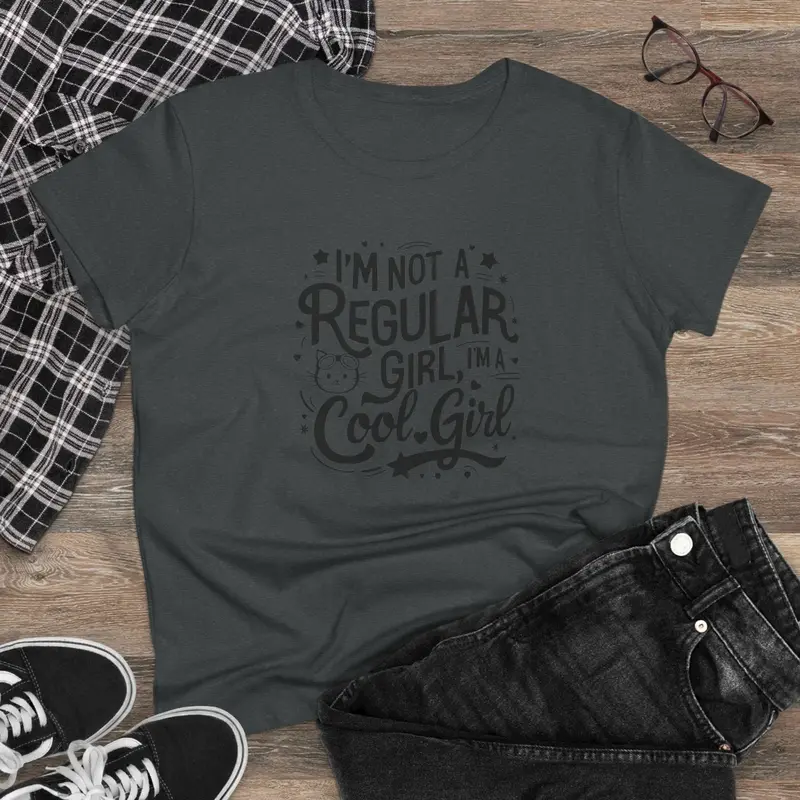 I Am Not Regular Girl I Am Cool Girl Cotton Women Tshirt 4
