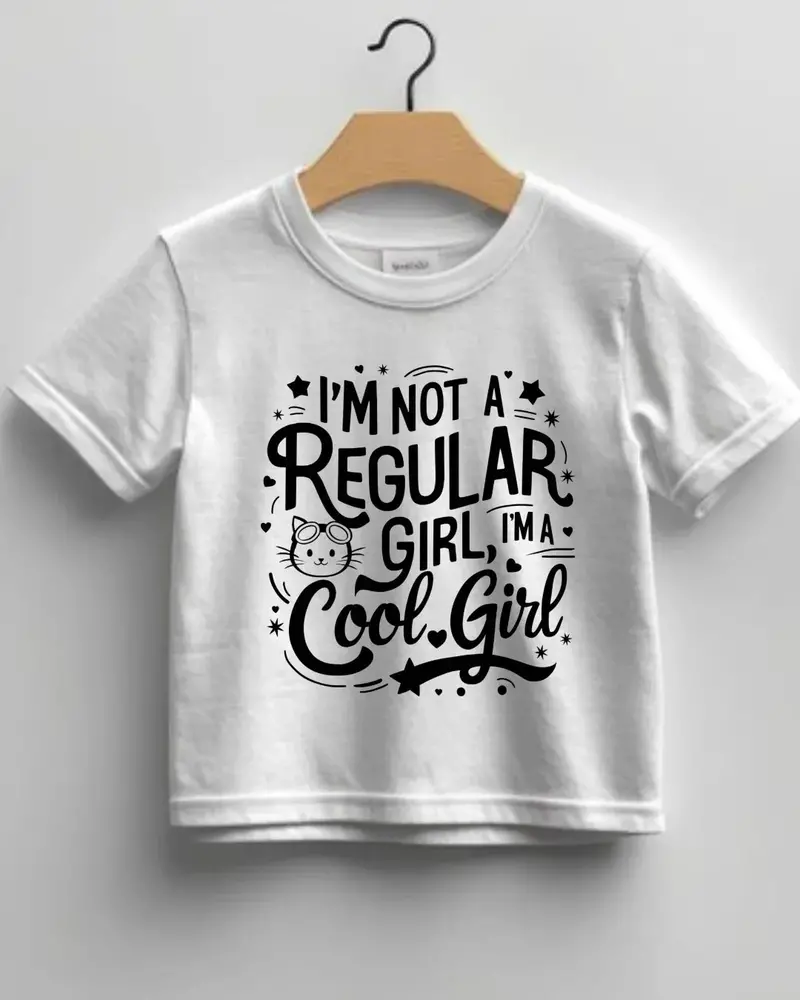 I Am Not Regular Girl I Am Cool Girl Infant Cotton T-Shirt 1