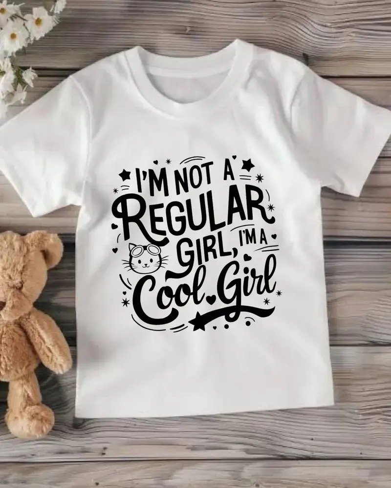 I Am Not Regular Girl I Am Cool Youth Heavy Cotton T-Shirt 1