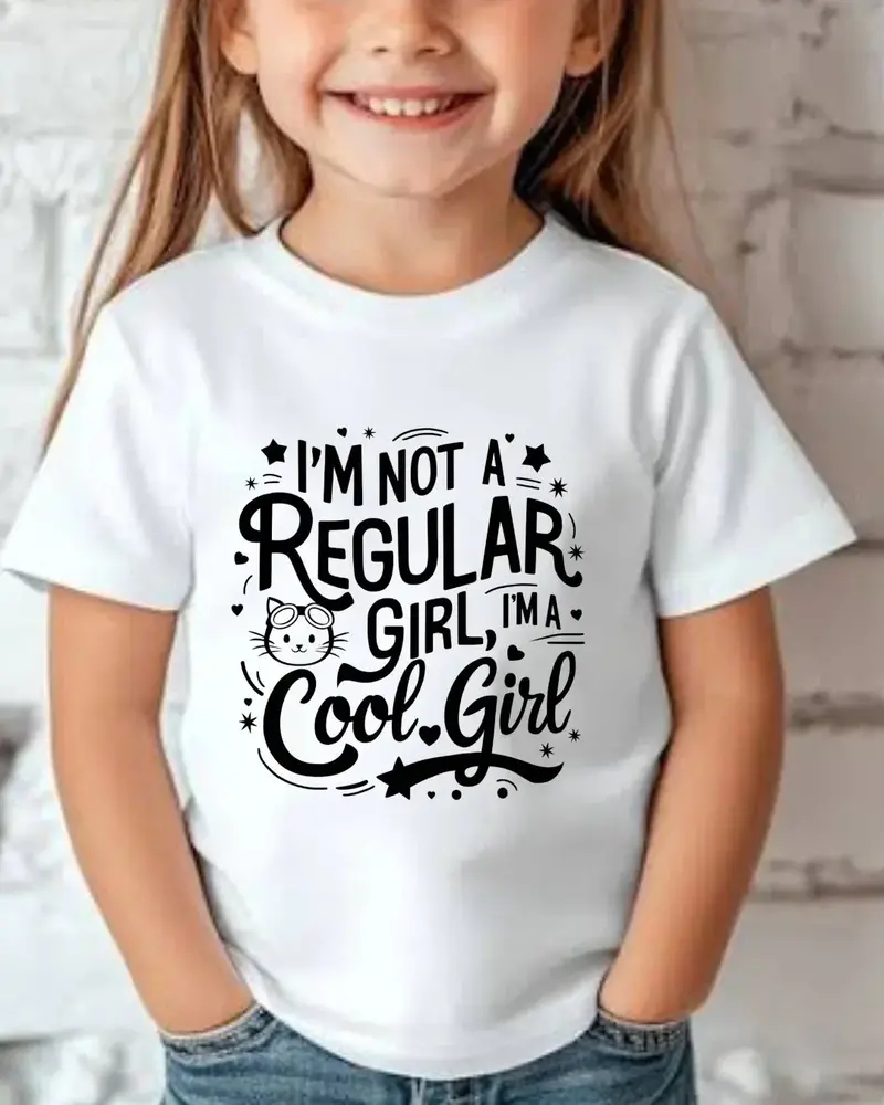 I Am Not Regular Girl I Am Cool Youth Heavy Cotton T-Shirt 4