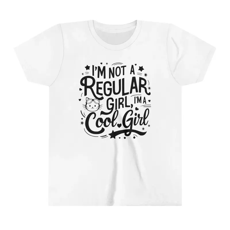I Am Not Regular Girl I Am Cool Youth Heavy Cotton T-Shirt 5