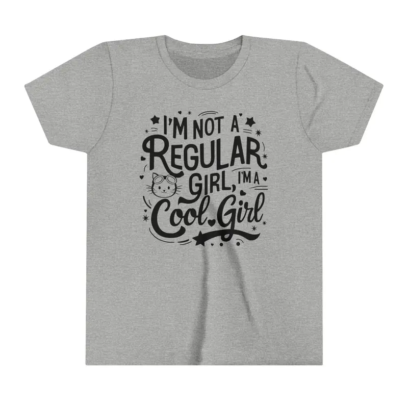 I Am Not Regular Girl I Am Cool Youth Heavy Cotton T-Shirt 8