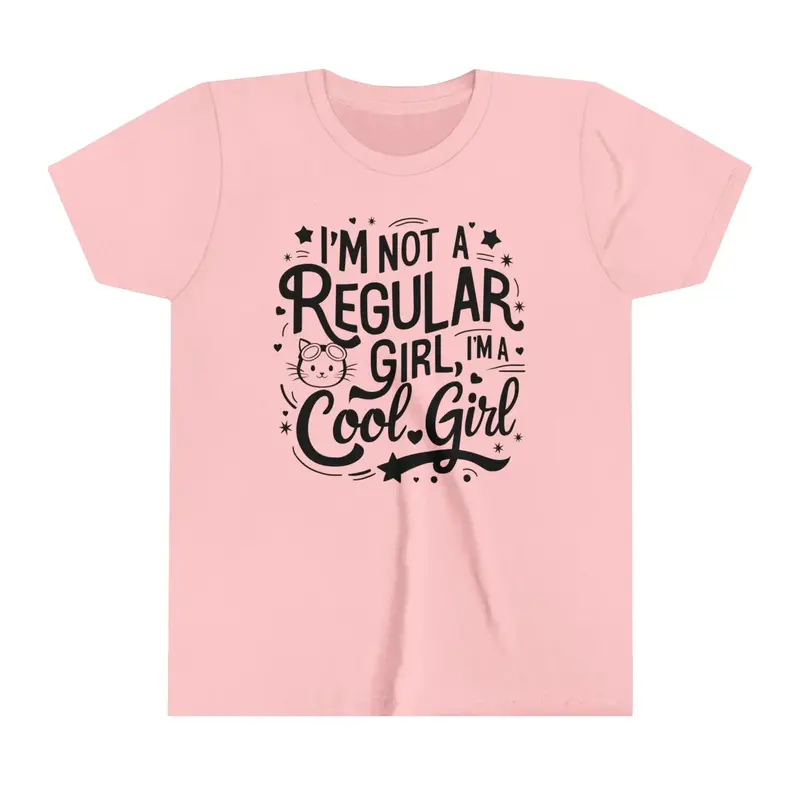 I Am Not Regular Girl I Am Cool Youth Heavy Cotton T-Shirt 8