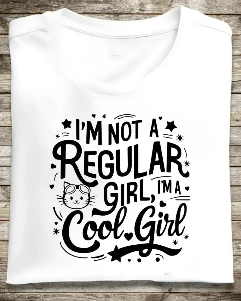 I Am Not Regular Girls I Am Cool Girls Cotton T-Shirt 1