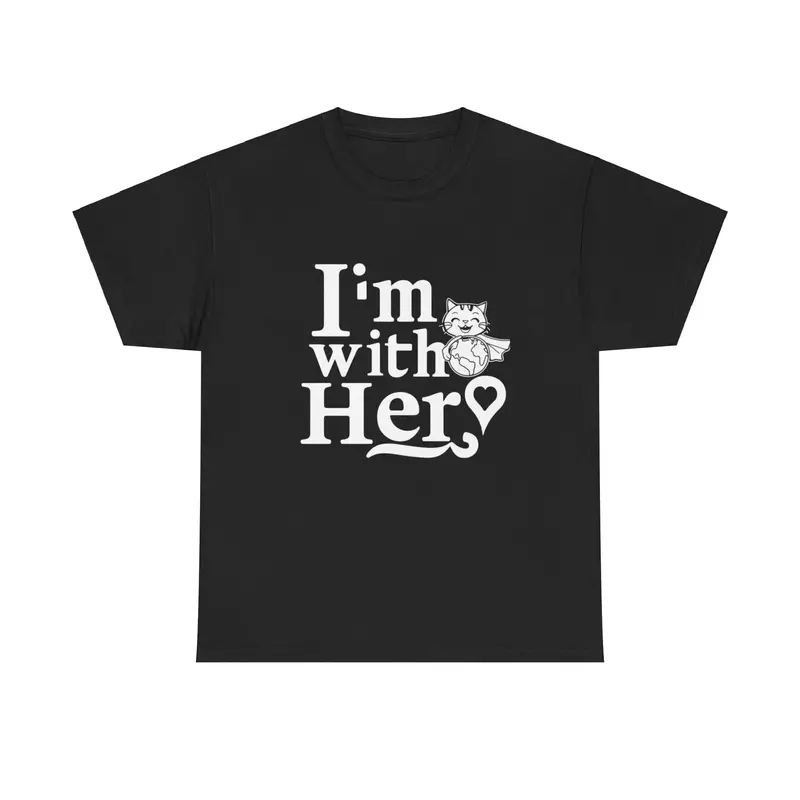 I Am With Her Cotton T-Shirt 5
