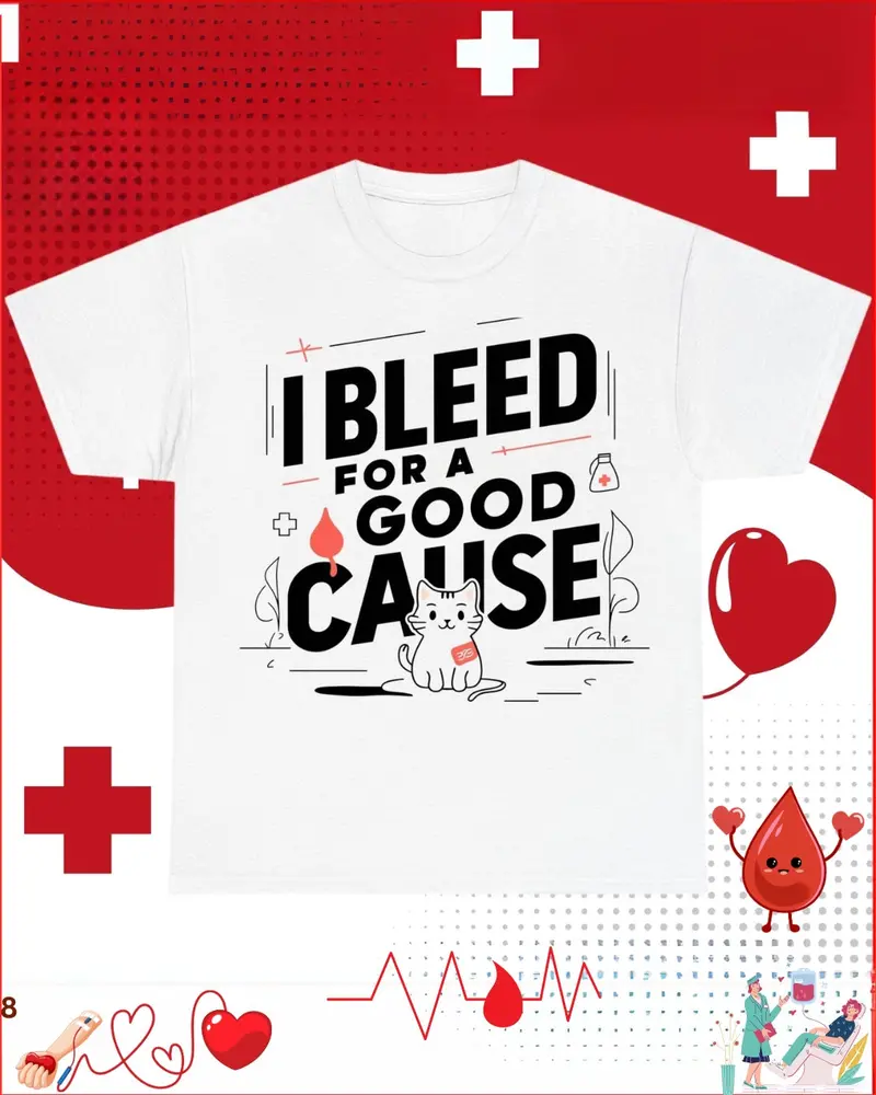 I Bleed For Good Cause Cotton T-Shirt 1