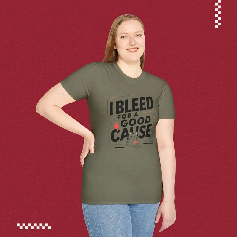 I Bleed For Good Cause Cotton T-Shirt 33
