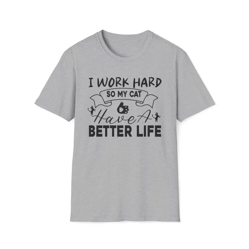 I Work Hard Cotton Men T-Shirt 1