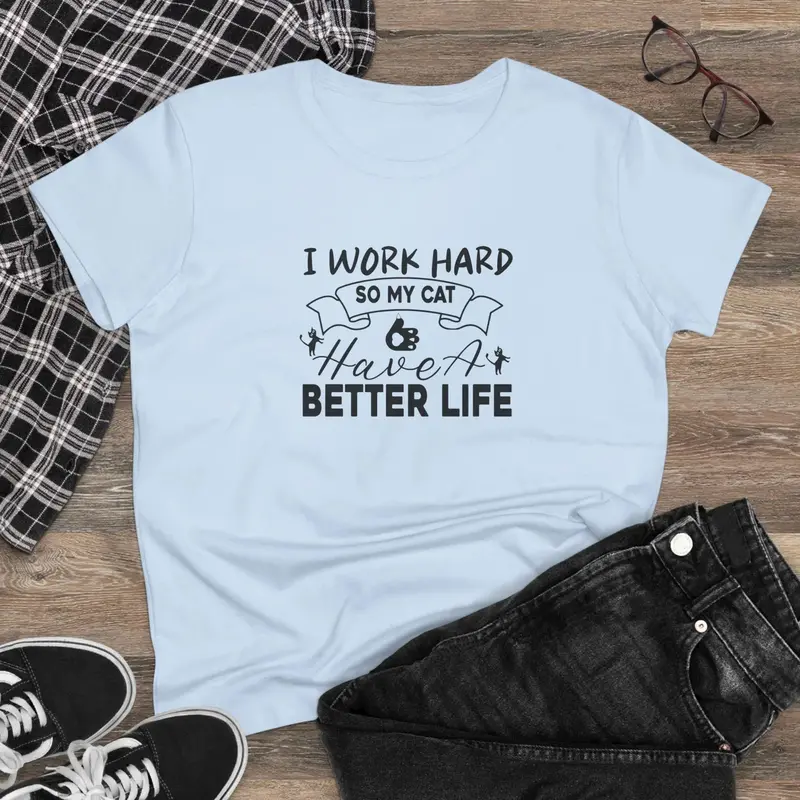 I Work Hard Women Graphic Tee 5