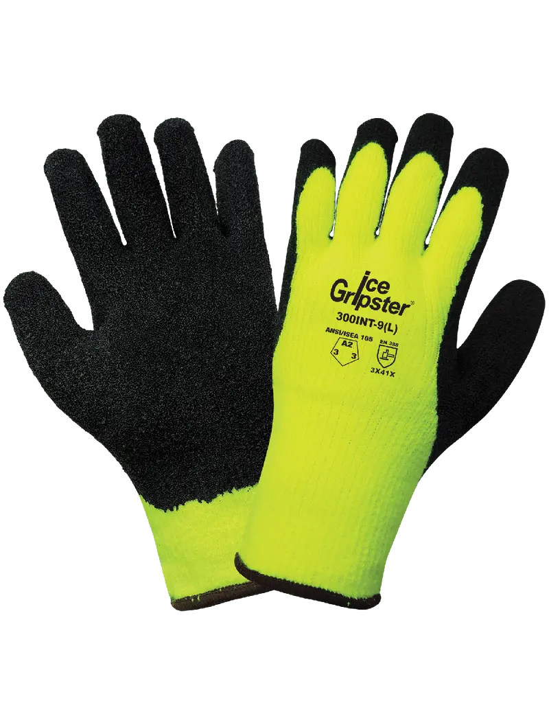 Ice Gripster® Water Repellent Low-Temperature Rubber Coated Gloves With Cut, Abrasion, And Puncture Resistance - 300Int 5