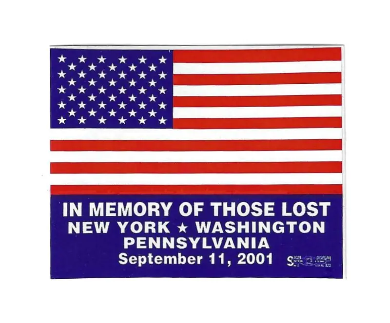 In Memory Of Those... Hard Hat Sticker #Hf911 1